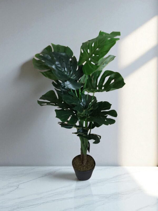 Monstera Kunstplant - H100 x Ø70 cm - Groen