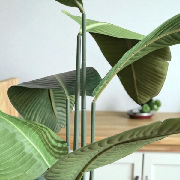 Strelitzia Nicolai - medium groene kunstplant - 160 cm - Afbeelding 2